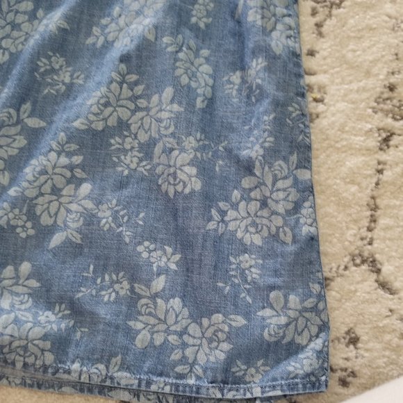 LOFT Dress Medium Womens Floral Lightweight Casual Dress M - Picture 7 of 8